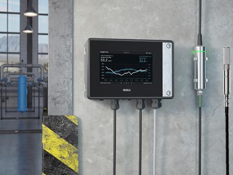 Indigo520 Transmitter wall installation in an industrial setting