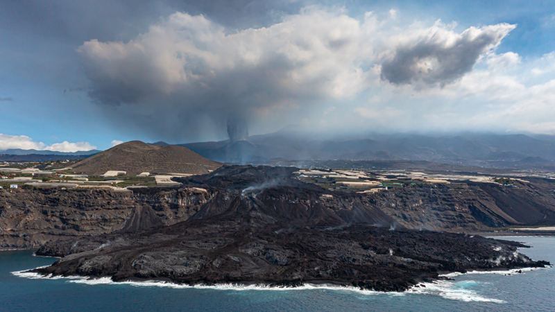 Cumbre Vieja volcano in La Palma, Spain