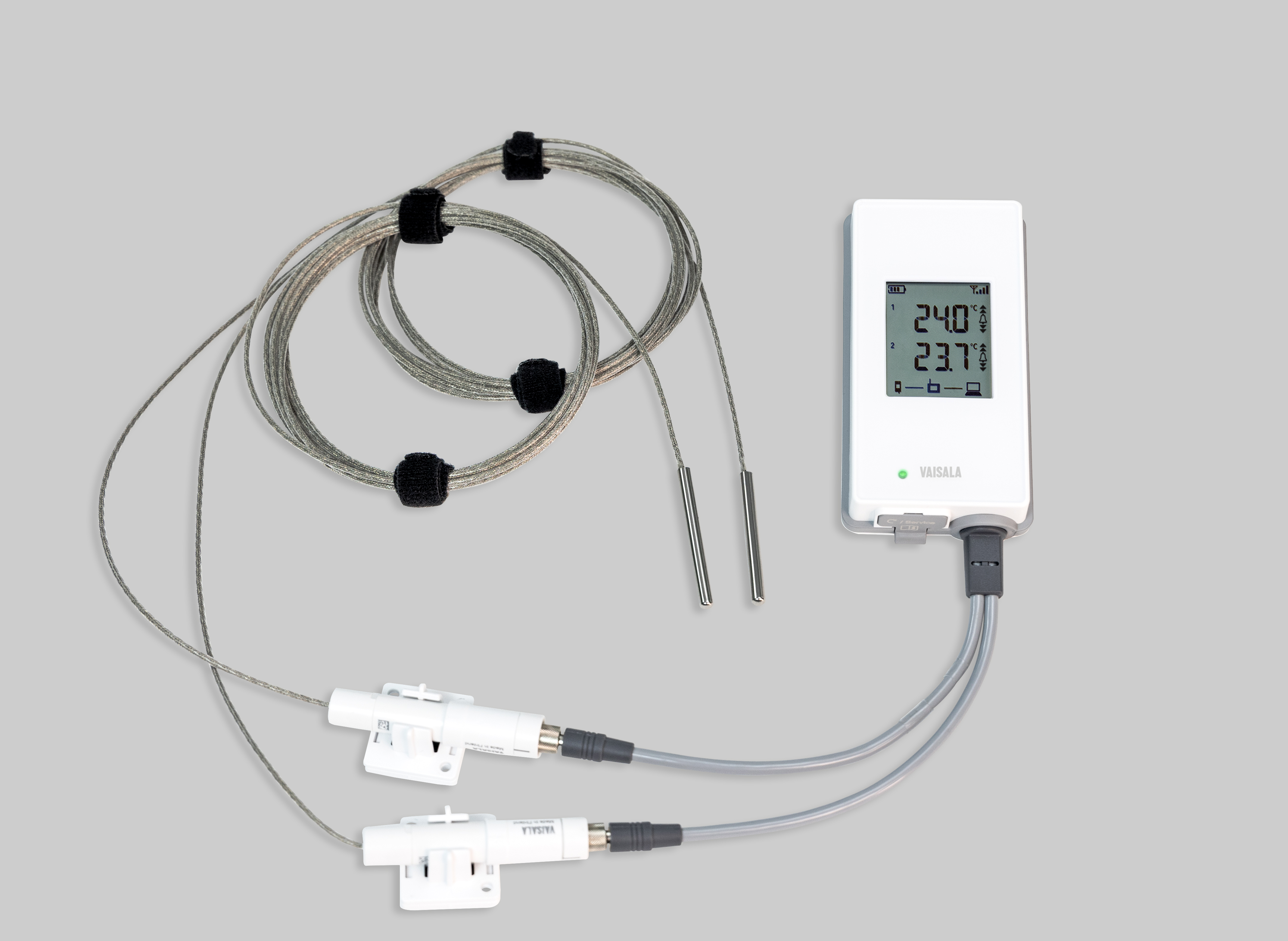 Wireless RFL100 temperature data logger two probe with HMP