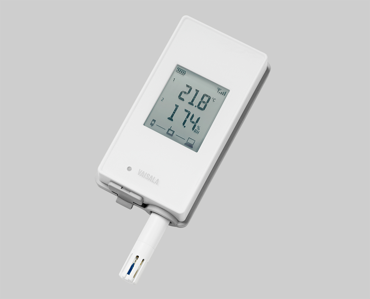 Handheld digital temperature and relative humidity data recorder