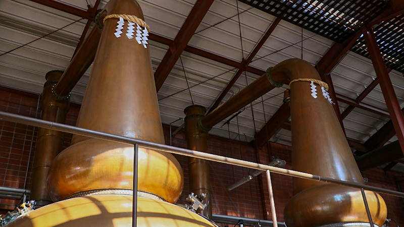 A view of the Nikka Whiskey distillery