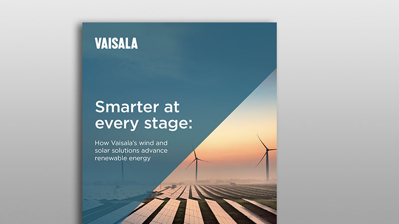 Vaisala's wind and solar energy solutions