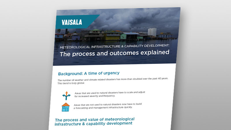 Meteorological Infrastructure & Capability Development Vaisala ...
