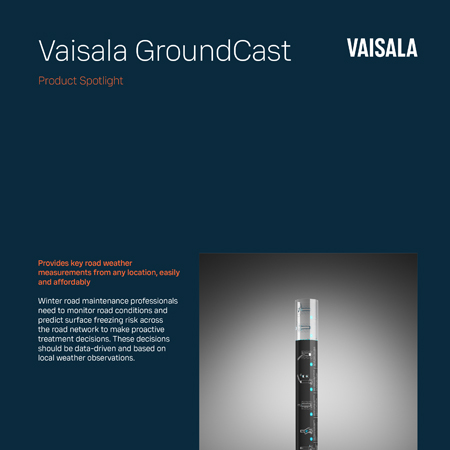 Ground Cast Road Sensor | Vaisala