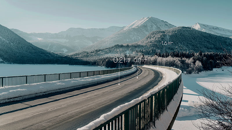 Bridge in winter