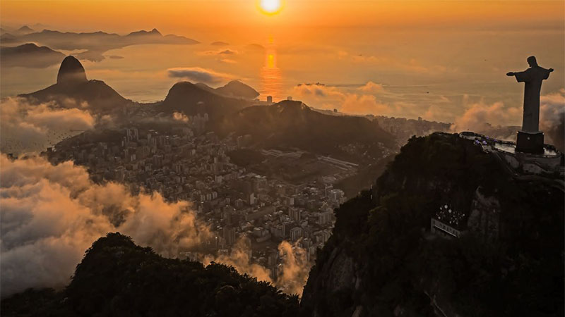 Rio de Janeiro sunset view
