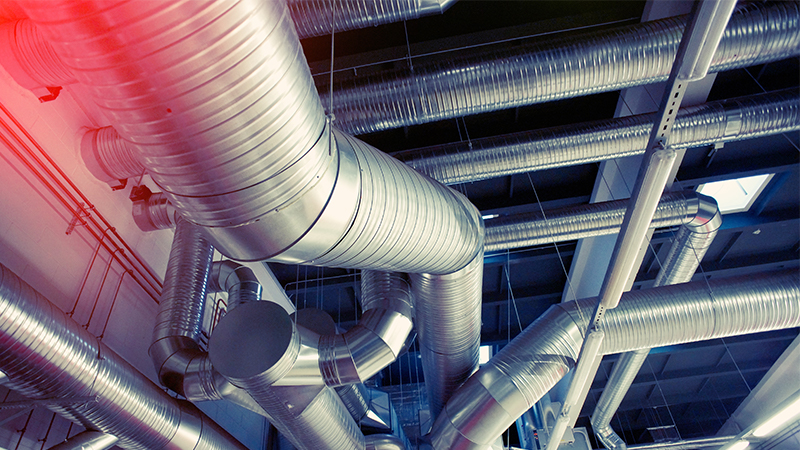 Industrial ventilation pipes