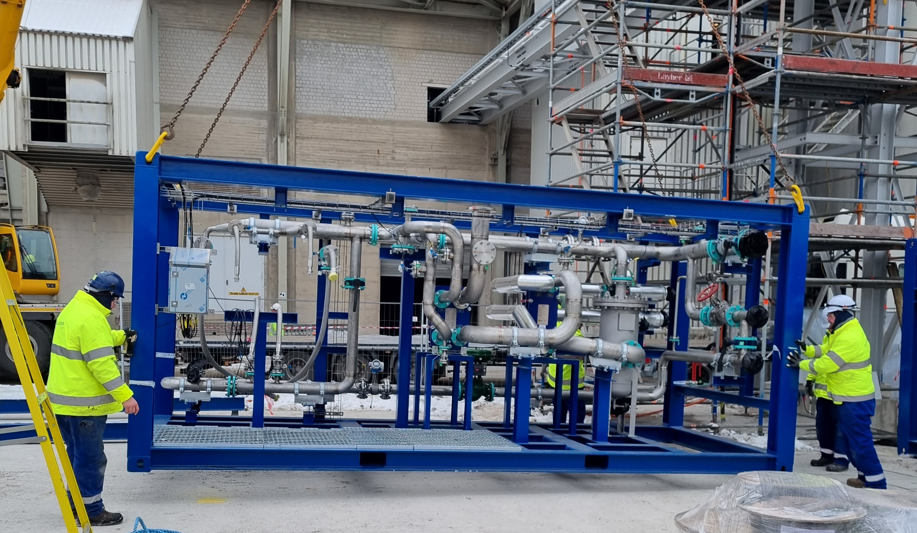 Construction of Cook Planet's membrane-based carbon capture solution