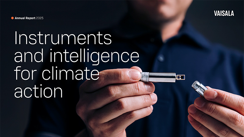 Vaisala Annual Report 2025 cover image