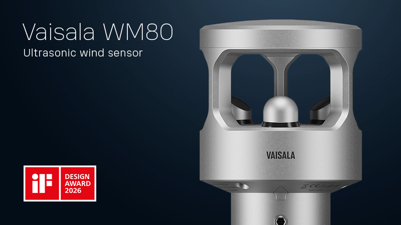 Vaisala WM80 Ultrasonic Wind Sensor