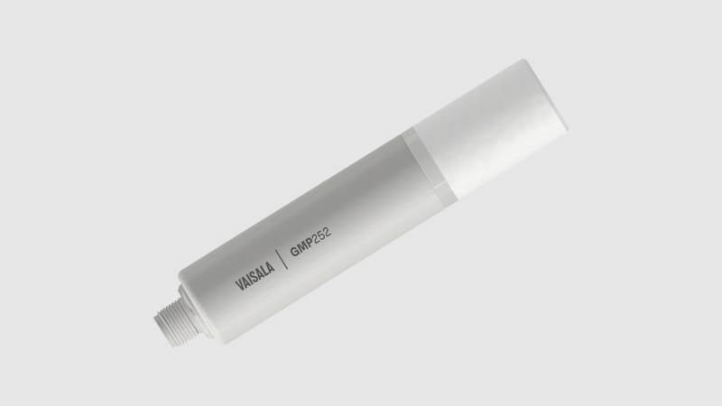 The Vaisala CARBOCAP® Carbon Dioxide Probe GMP252 is an intelligent, stand-alone, ppm-level probe for stable and accurate CO2 measurements.