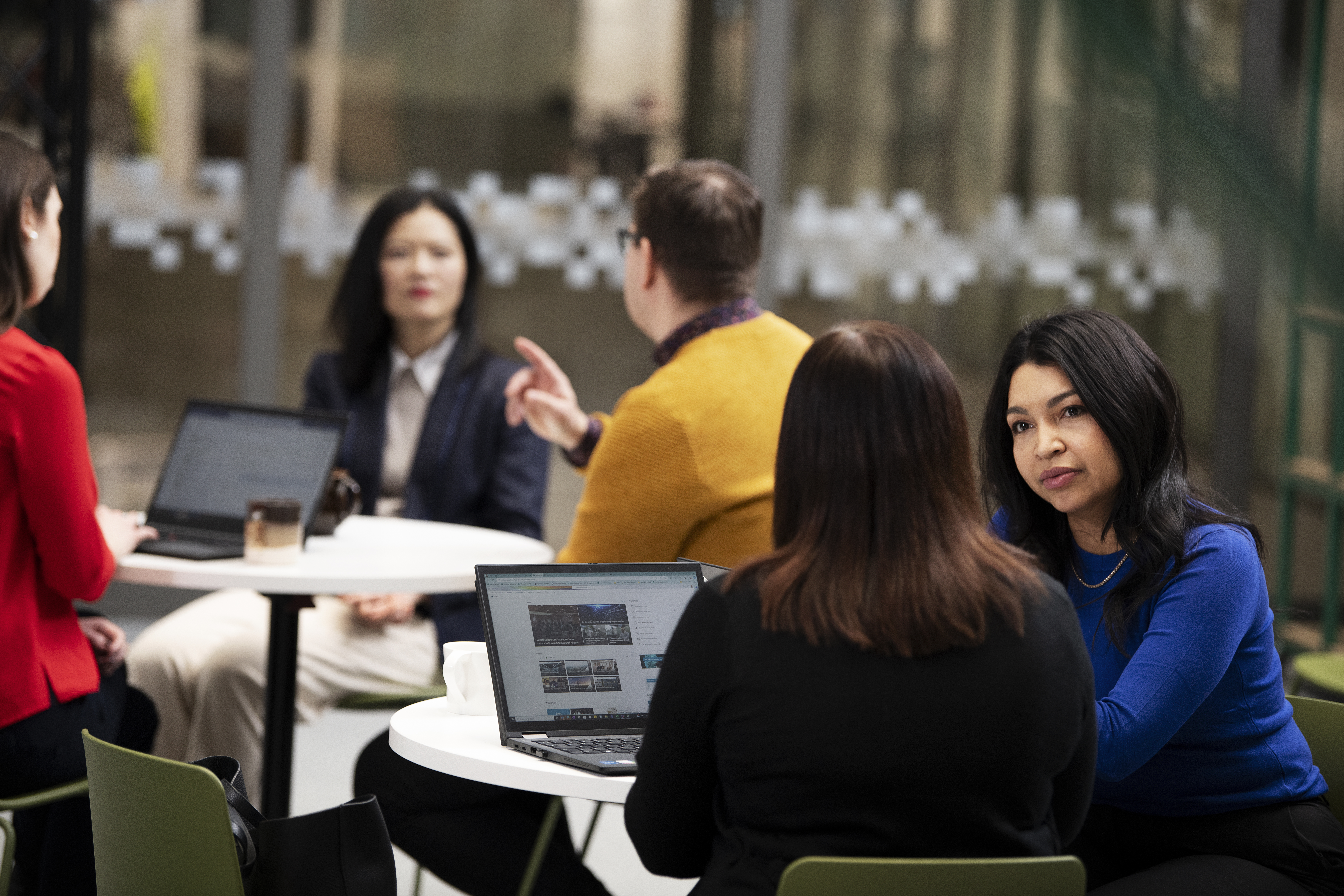 people networking at event