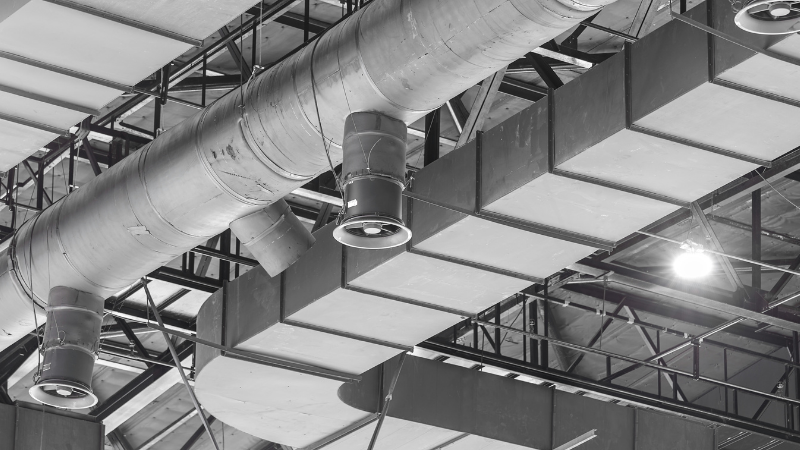 Photo: HVAC Ducts inside building