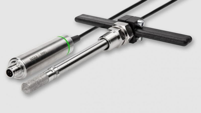 Vaisala DRYCAP® Dew Point and Temperature Probe DMP8 is designed for industrial low-humidity applications with pressure up to 40 bars.