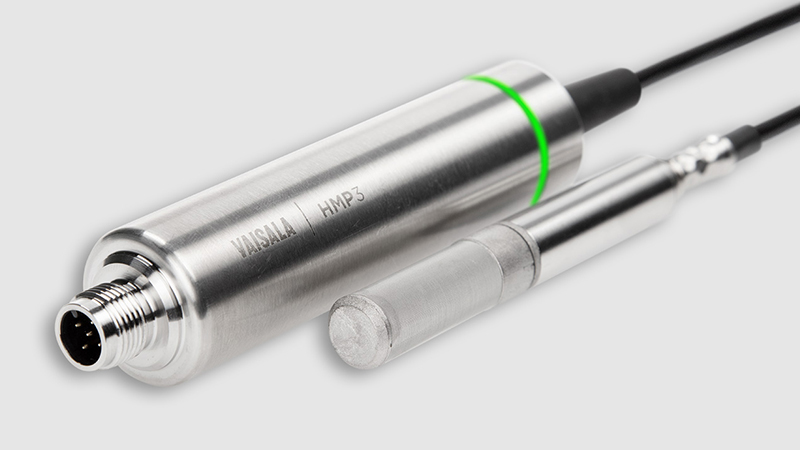 Vaisala HUMICAP® Humidity and Temperature Probe HMP3 is a general-purpose probe designed for processes with moderate humidity and temperature levels.