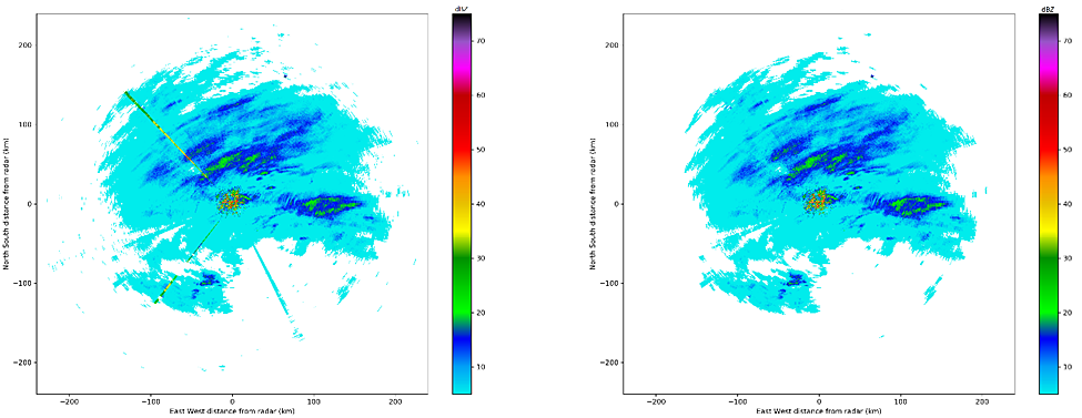 Vaisala IRMA weather radar data