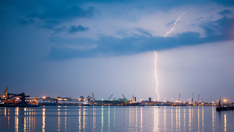 lightning near terminal
