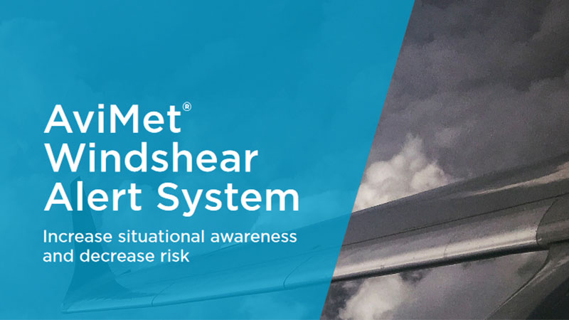 AviMet Windshear Alert System brochure cover