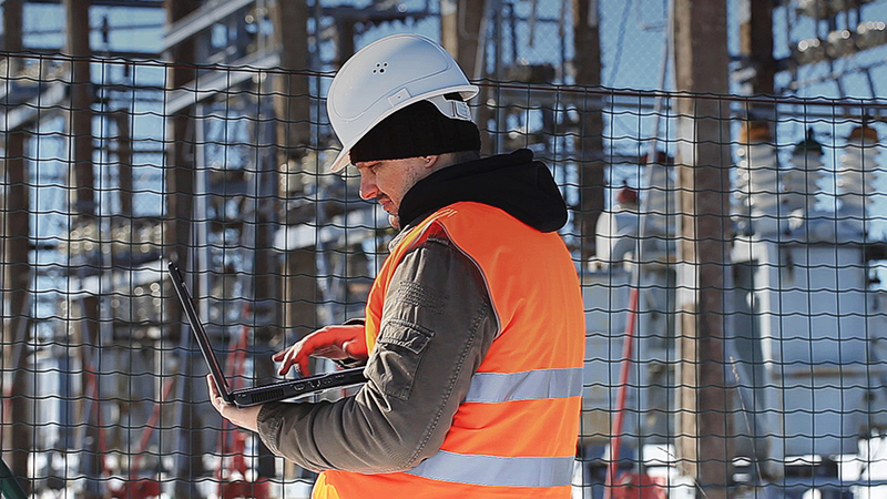 Technical engineer checking transformer
