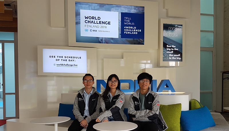 Winners of Vaisala's challenge in World Challenge Finland 2018