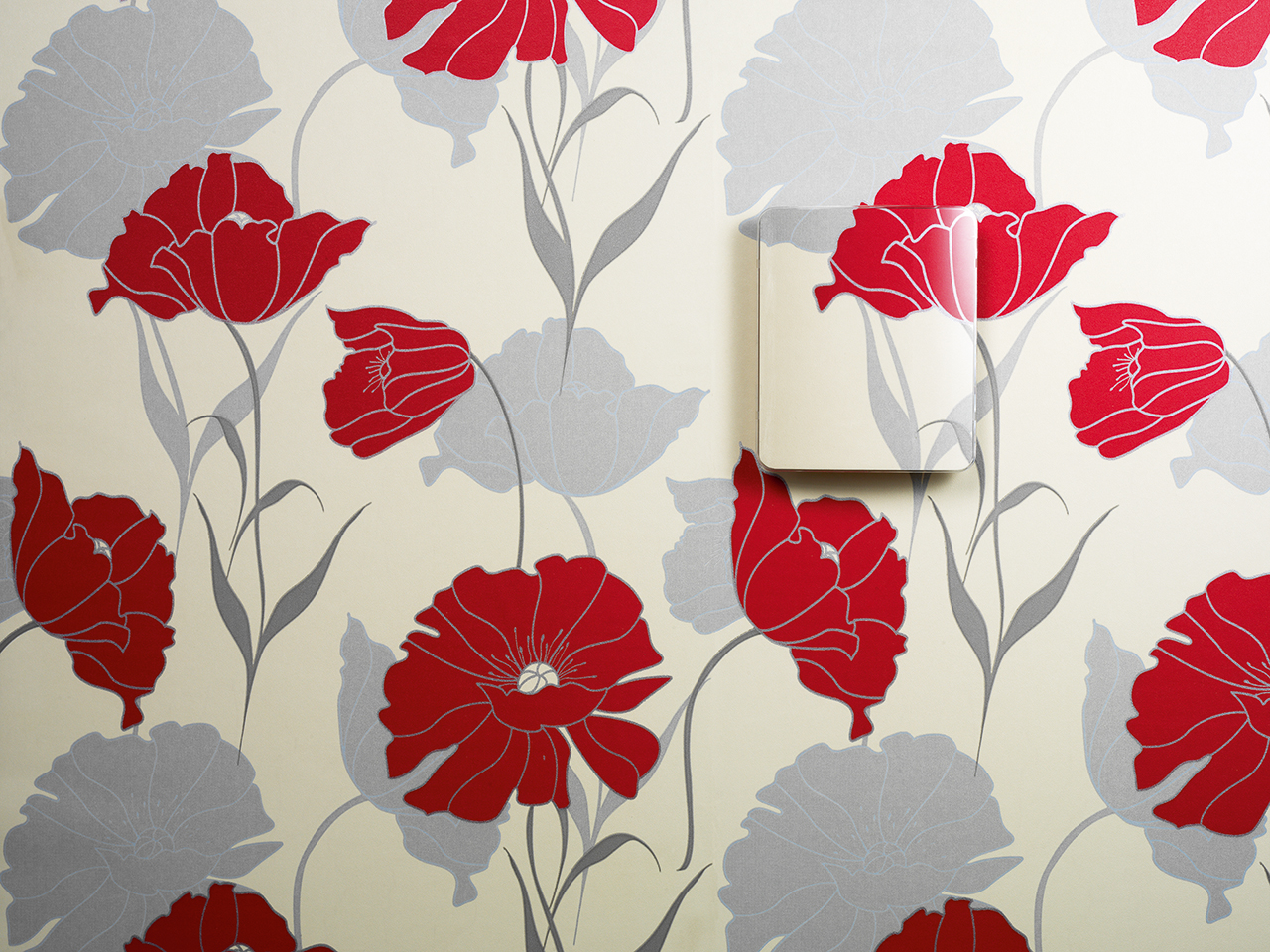 An example of a decorative cover for GMW90 and HMW90 with wallpaper