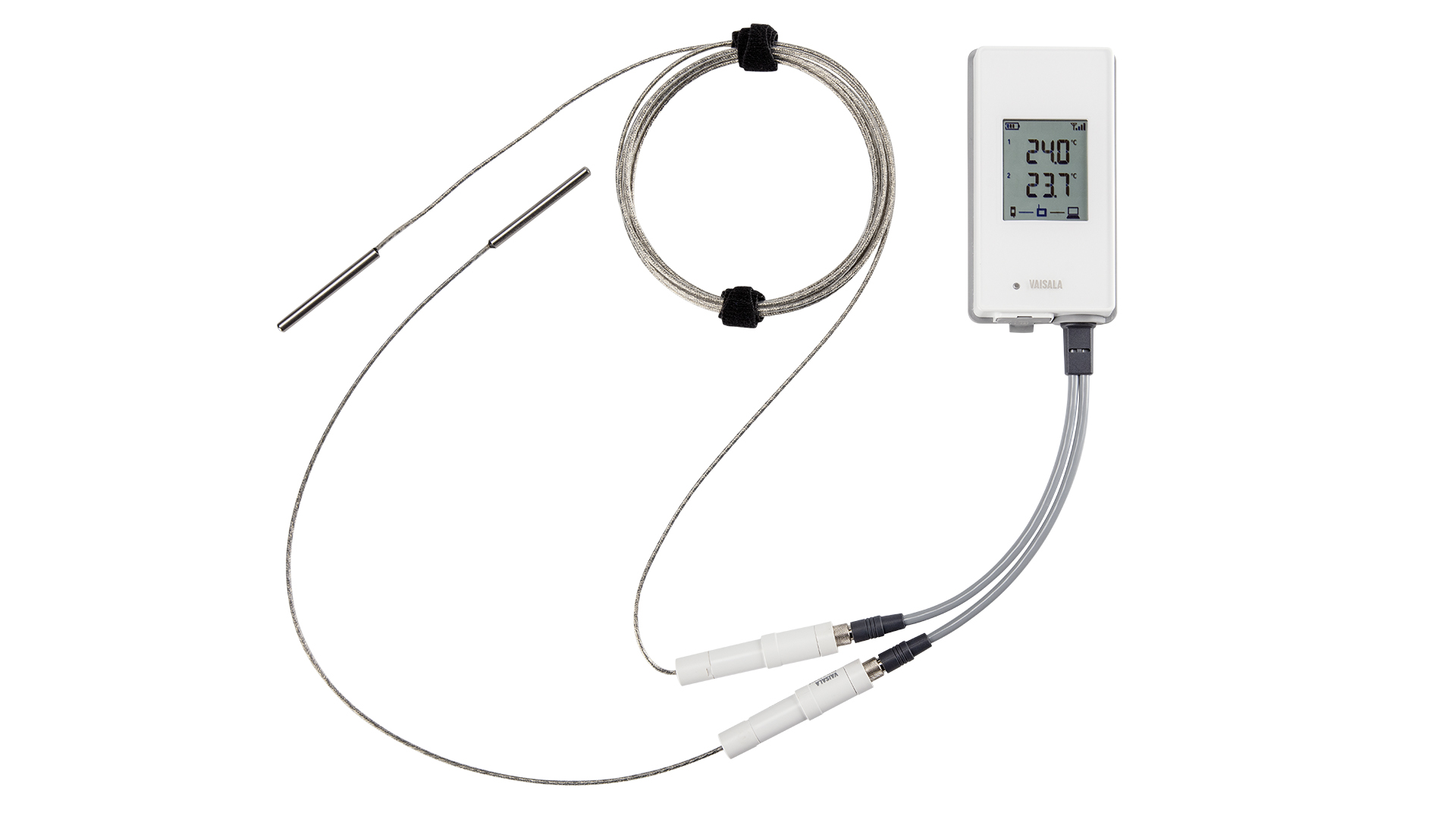 Wireless Temperature Data Logger with dual probe - 2 Channels RFL100T
