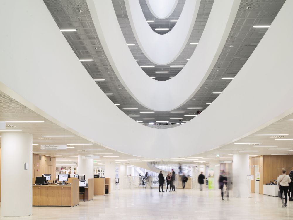 Lobby with transmitter on the wall