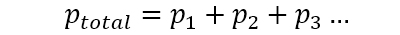 Use Dalton’s law of partial pressures