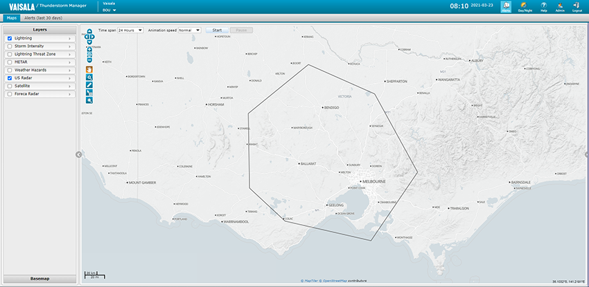 Get more exact alerts for intricate operations by providing a shapefile or geoJSON of your area for new polygon alerting option