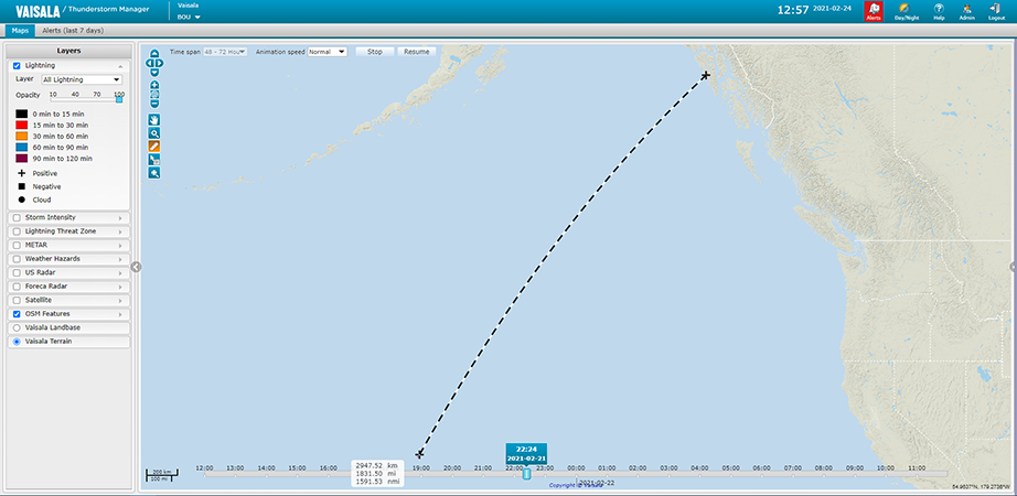 Thunderstorm Manager data