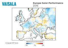 2016 European Solar Performance, Vaisala 2016 European Solar Performance, Vaisala