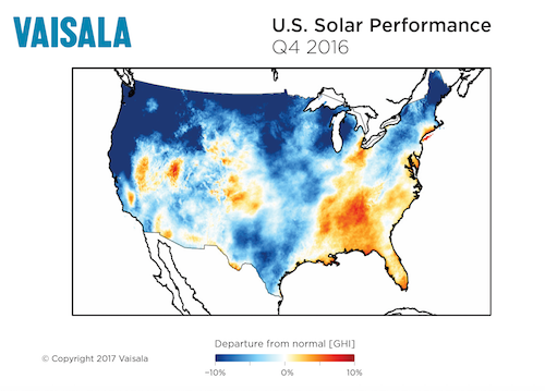 US Solar Map Q4 2016