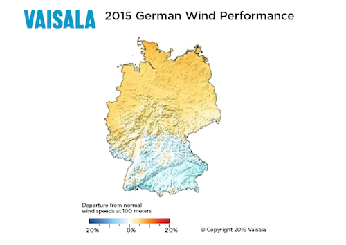 2015 wind performance, Germany