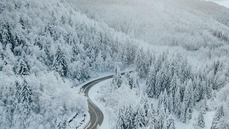 Norway winter road