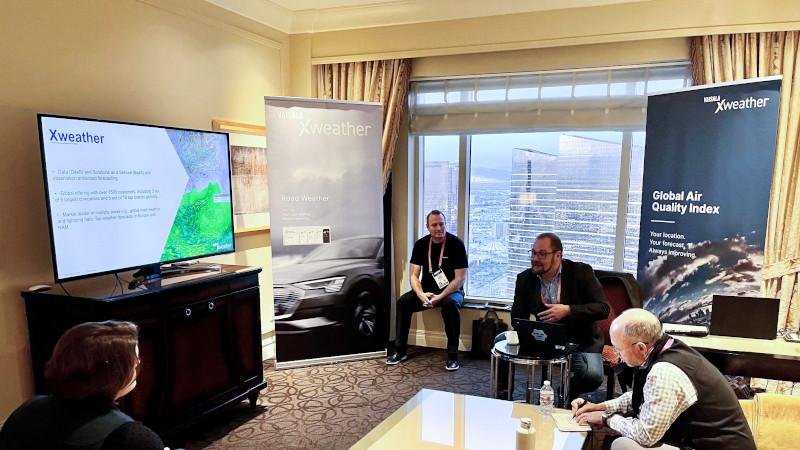 Xweather team at CES