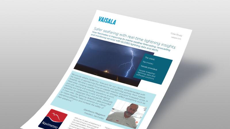 How Navimeteo is improving its marine weather forecasting, nowcasting and monitoring services with GLD360 lightning data and alerts