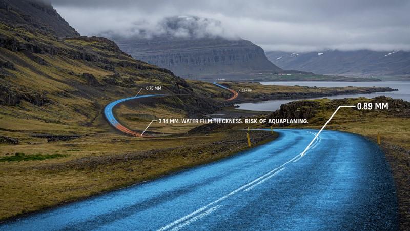 Road weather illustration