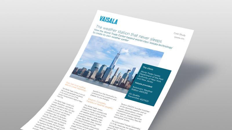 How the World Trade Center tapped world-class Vaisala technology to create its own weather center