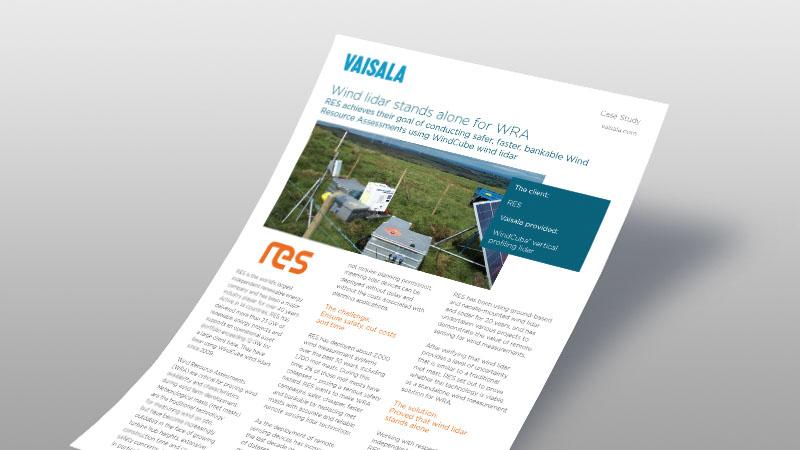 Wind lidar stands alone for WRA