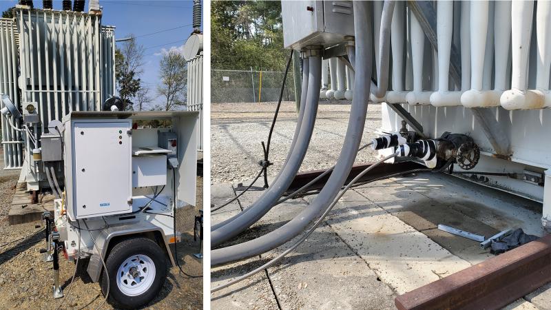 Vaisala's OPT100 (Mobile) &amp; Duke Energy's transformer