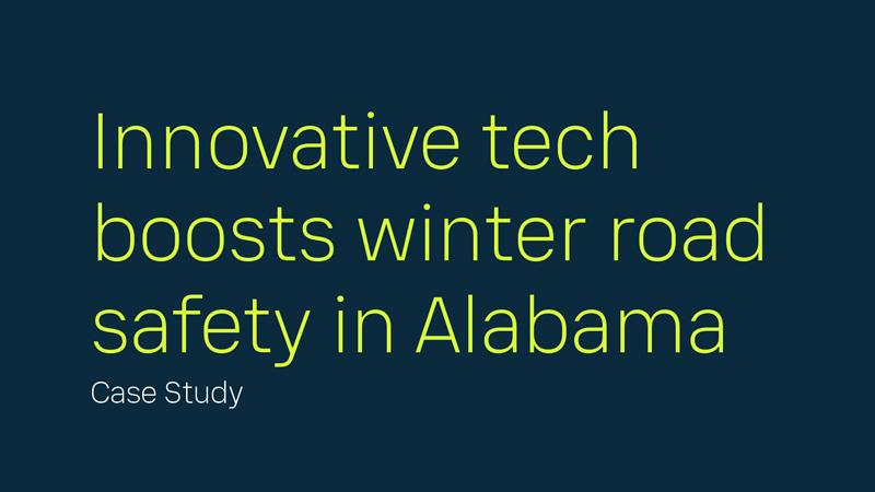 Innovative tech boosts winter road safety in Alabama