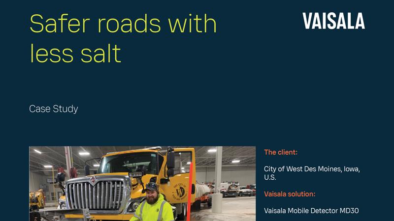 Safer roads with less salt