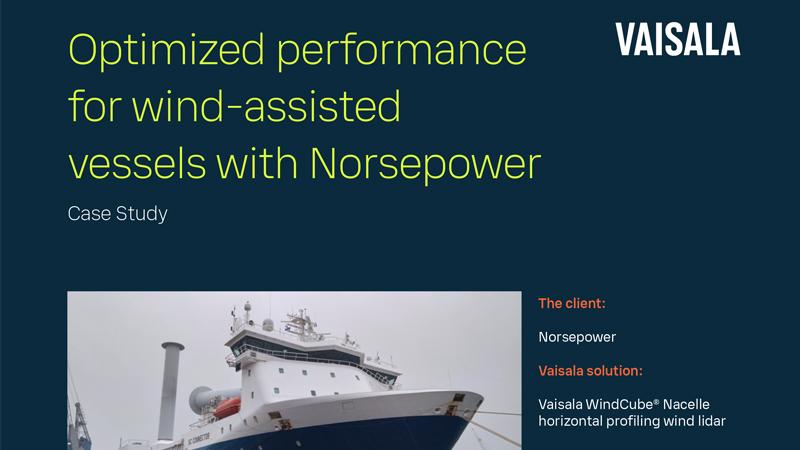 Optimized performance for wind-assisted vessels with Norsepower Case Study