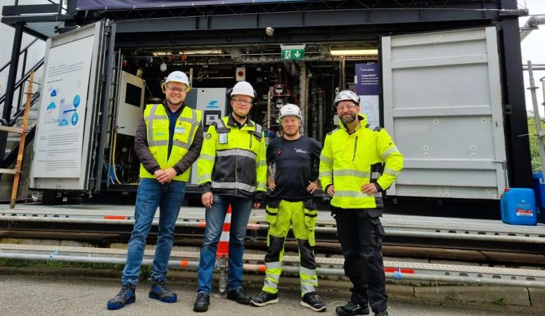 Capsol and Vaisala Team on location