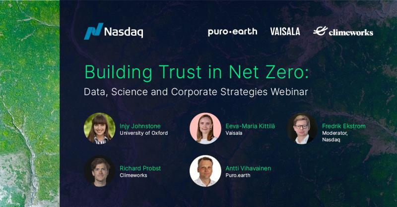 Building Trust in Net Zero with speakers and their pictures