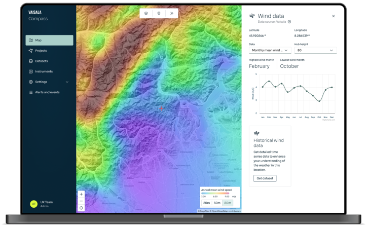 Vaisala Compass data source view