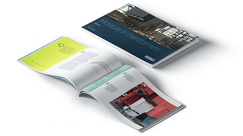 Moisture in Transformers Q&amp;A ebook cover and inner pages showing