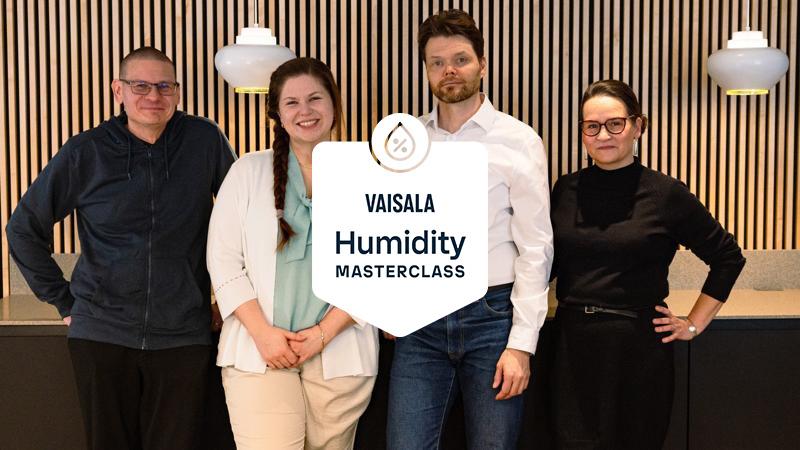 Humidity Masterclass series host and speakers with Humidity Masterclass badge.