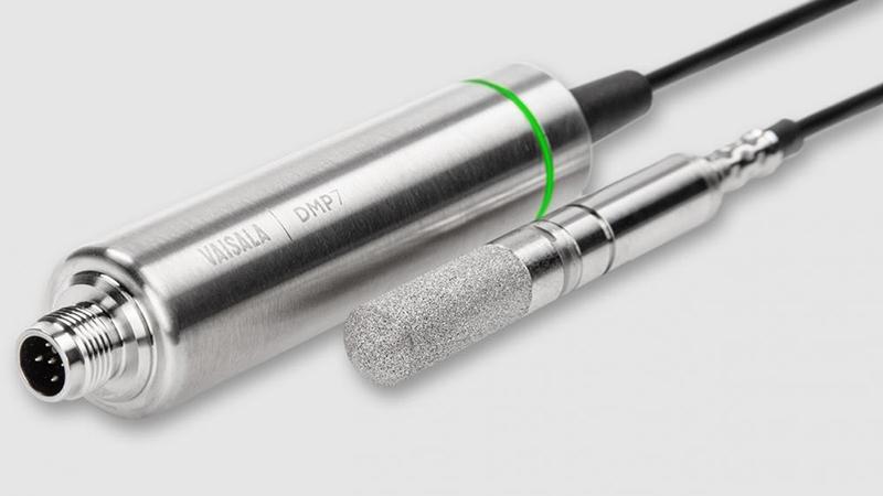 Vaisala DRYCAP® Dew Point and Temperature Probe DMP7 is made for tight spaces and low-humidity applications.