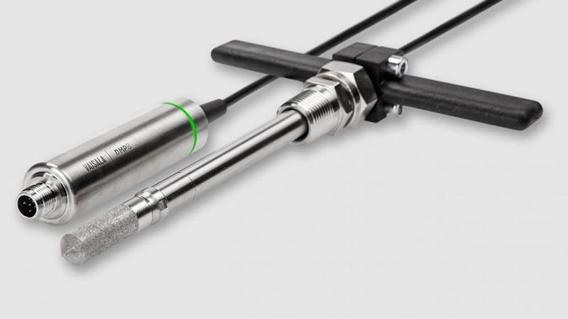 Vaisala DRYCAP® Dew Point and Temperature Probe DMP8 is designed for industrial low-humidity applications with pressure up to 40 bars.
